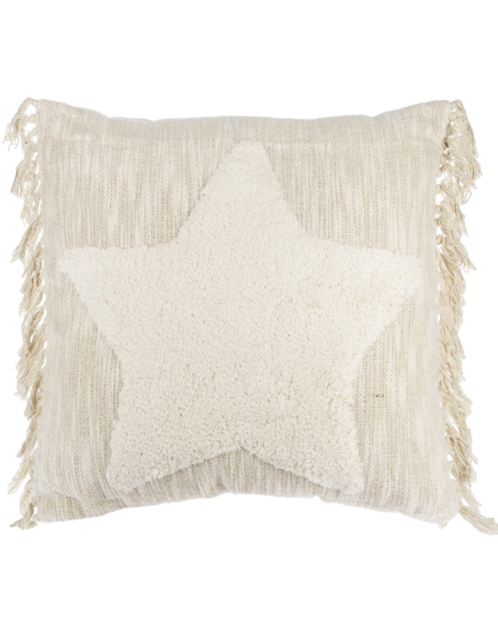 Xmas Ganz Cushion Tufted Star  MX177620