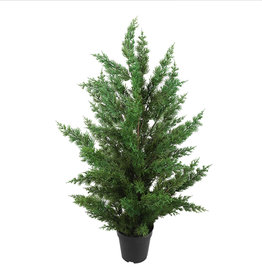 Plant Danson Potted Plastic Cedar Tree Green 35”