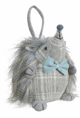 Xmas Danson Fabric Hanging Hedgehog Grey