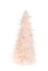 Xmas CT Feather Cone Tree Pink Medium X0512