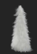 Xmas CT Feather Cone Tree White Medium X0511
