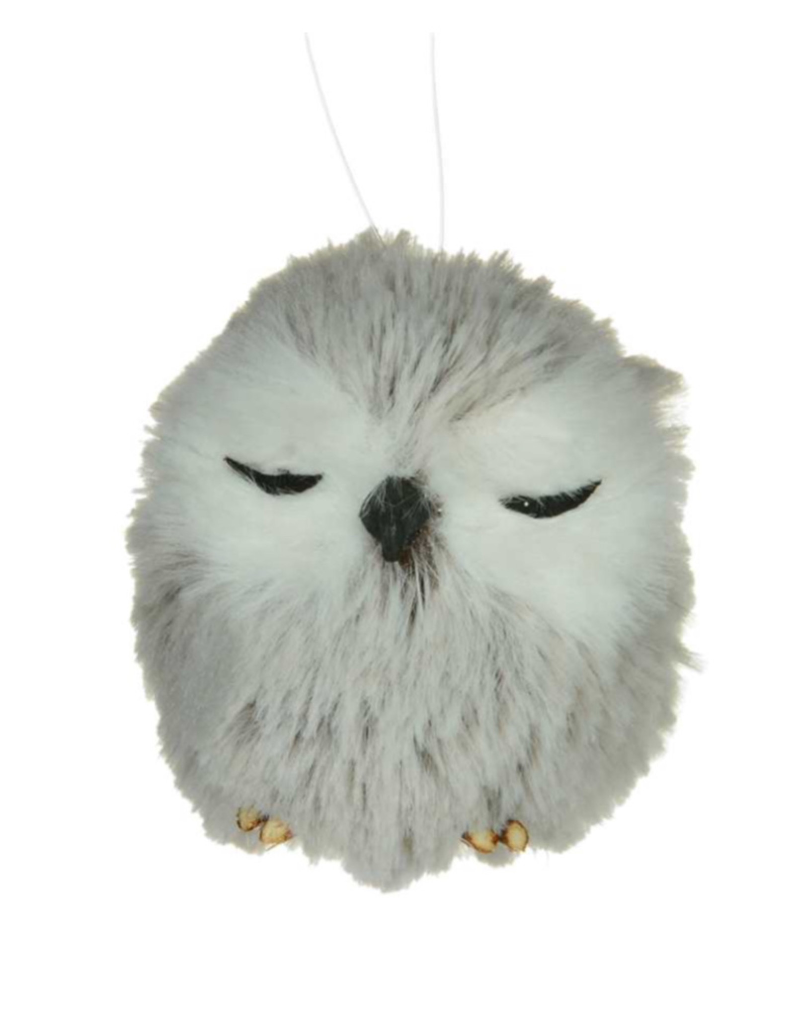 Xmas CT Grey Owl Ornament Q1655