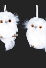 Xmas CT White Owl w/Twig  Q0608
