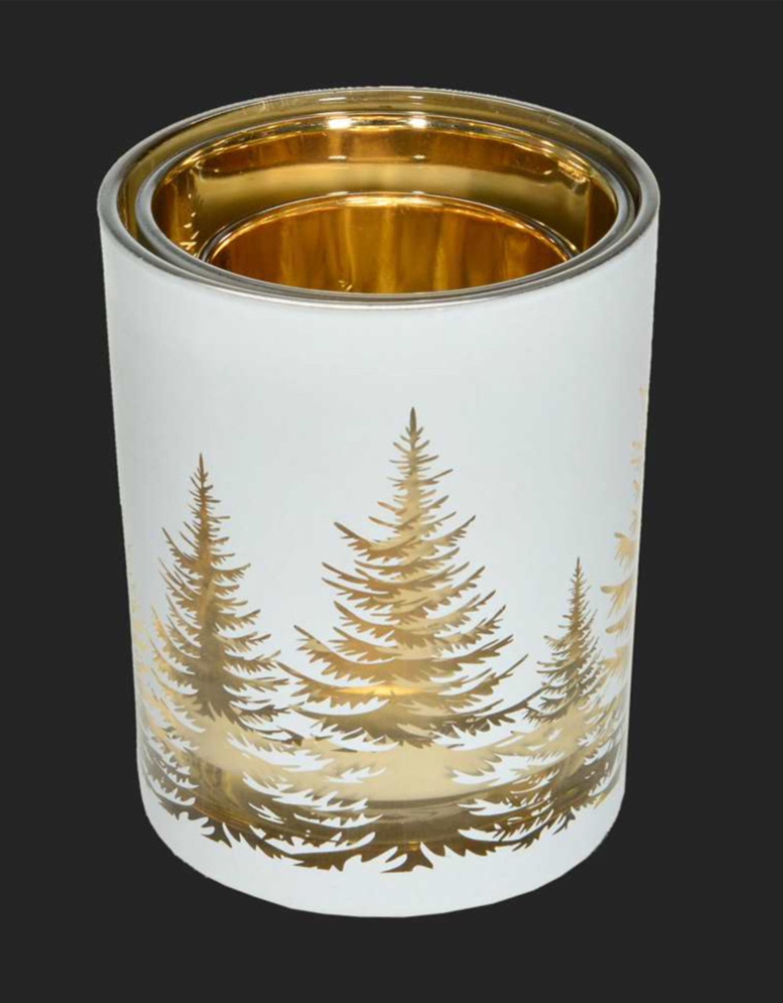 Xmas CT Candle HolderTrees MED K8193