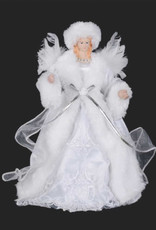 Xmas CT Tree Topper White Angel 11”  A0242