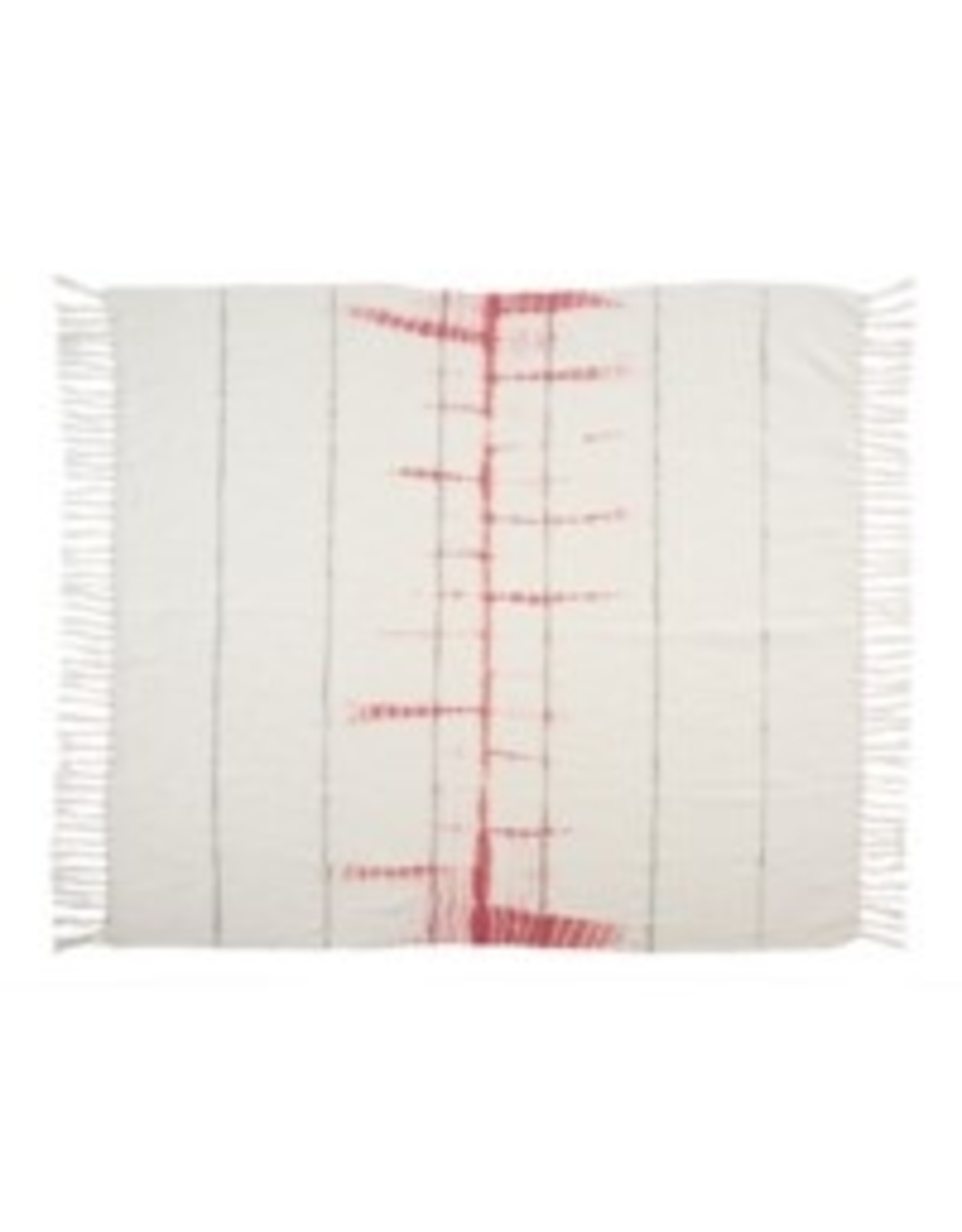 Indaba Throw Indaba Shibori Fringe Coral 1-5616