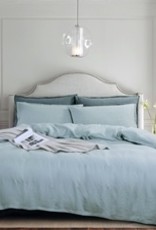 Daniadown Duvet Set Daniadown French Linen Soft Aqua King w / Pillow Cases