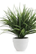 Plant T&T Grass Potted Faux Dark Green  1636-100201