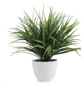 Plant T&T Grass Potted Faux Dark Green  1636-100201
