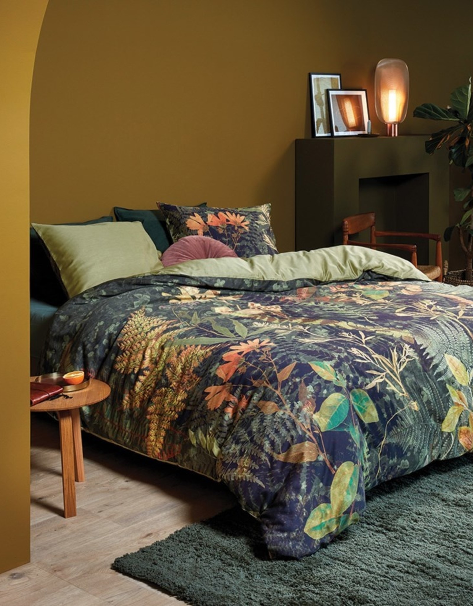 Duvet Cover Brunelli Dill Printed Foliage D/Queen Cover w/ Shams