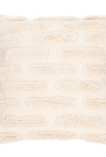 Cushions Brunelli Lou Tufted Ivory  18 x 18  7360116