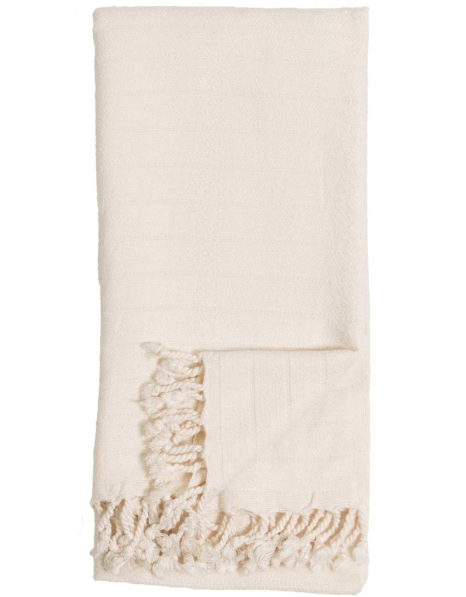 Pokoloko Turkish Towel Pokoloko Bamboo Striped Cream  TTBS1