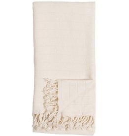 Pokoloko Turkish Towel Pokoloko Bamboo Striped Cream  TTBS1
