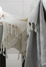 Pokoloko Turkish Towel Pokoloko Bamboo Striped Cream  TTBS1