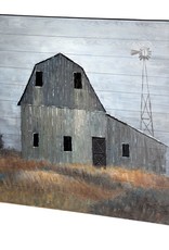Mercana Oil Painting Mercana Old Mill Creek 57x43 Grey Barn Orig.  67715