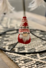 Xmas Danson Fabric Hanging Gnome w/Knit Santa Hat X81883