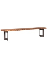 Moes Home Collection Moes Bent Bench Small Smoked VE-1002-03