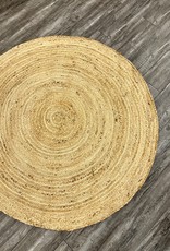 Rugs Viana Round Hand Woven Jute 4 x 4  JUT-44R-NAT