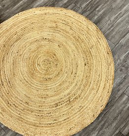 Rugs Viana Round Hand Woven Jute 4 x 4  JUT-44R-NAT