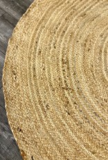 Rugs Viana Round Hand Woven Jute 4 x 4  JUT-44R-NAT