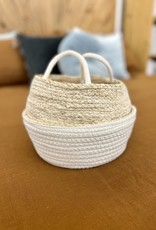 Basket NACH Rice White / Natural Small