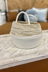 Basket NACH Rice White / Natural Small