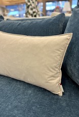 Daniadown Cushions Daniadown Dutch Velvet Silver Grey Deco 14 x22