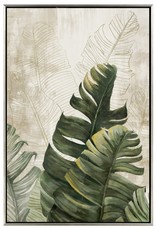 Art CJ Kenta Leaf Oil Painting with Frame  NM831000