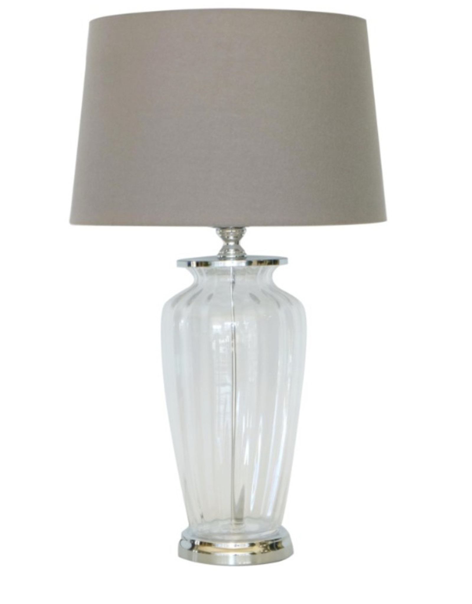 Lamp CJ Ian Glass w/ D. Grey Shade  NM816800