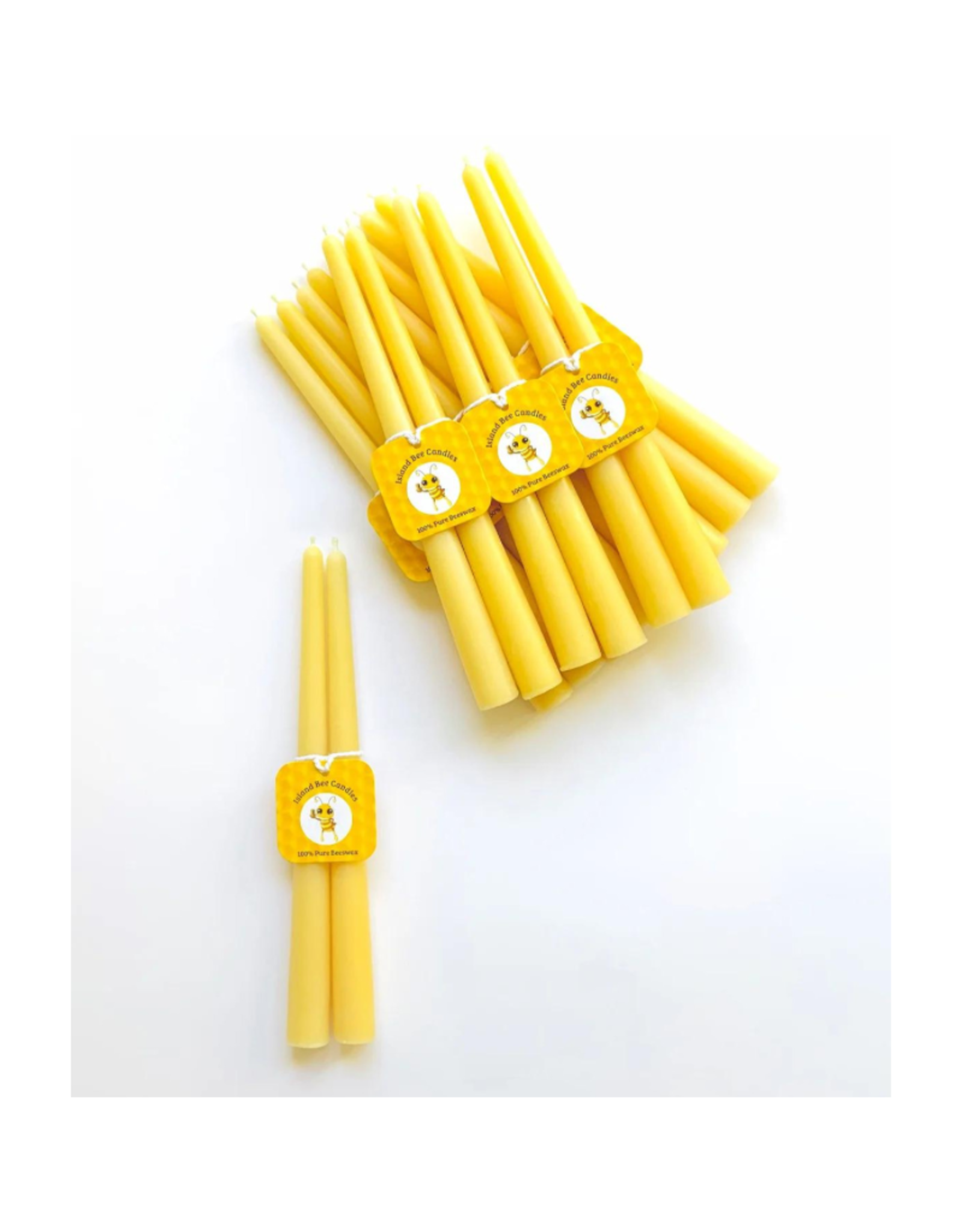 Island Bee Candles Candle Island Bee Beeswax Tapers 10” S/2