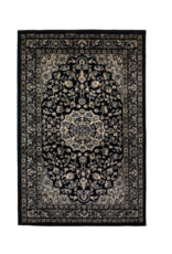 Rugs Avocado Artificial Silk 2'4 x 3'7 Tabriz Black