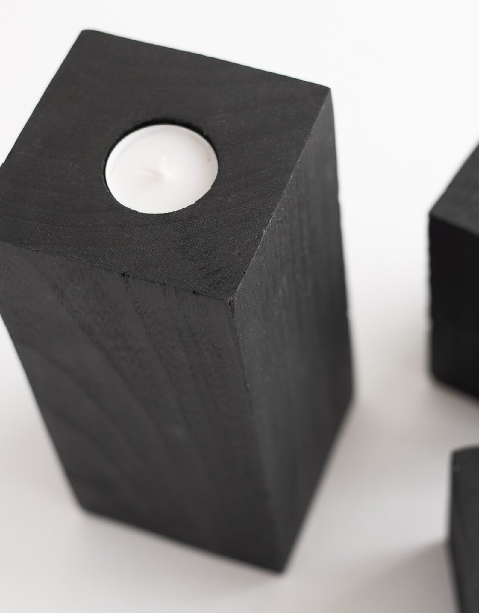 Style In Form Candle Holder SIF Nova Tealights Black Square LG