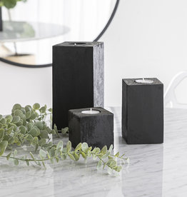 Style In Form Candle Holder SIF Nova Tealights Black Square SM