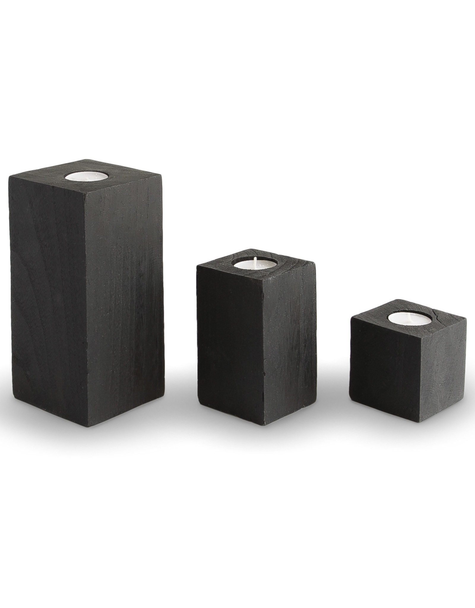 Style In Form Candle Holder SIF Nova Tealights Black Square SM
