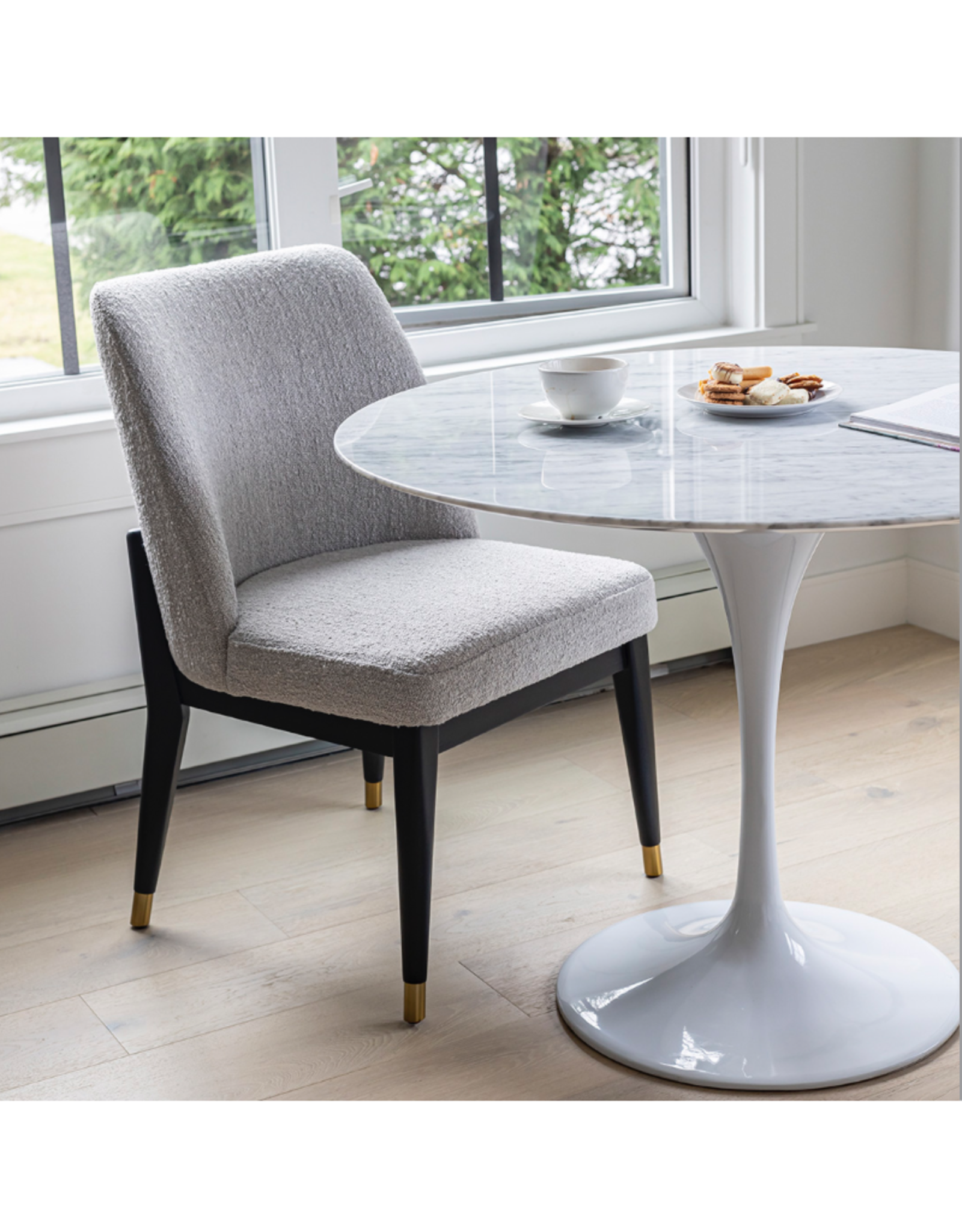 Style In Form SIF Fawcett Dining Chair Taupe Boucle FAW-003