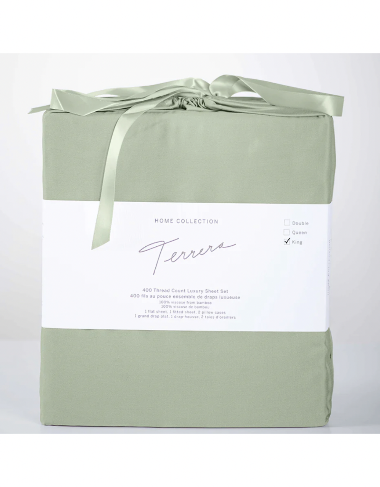 Sheets Set Terrera Bamboo King Sage