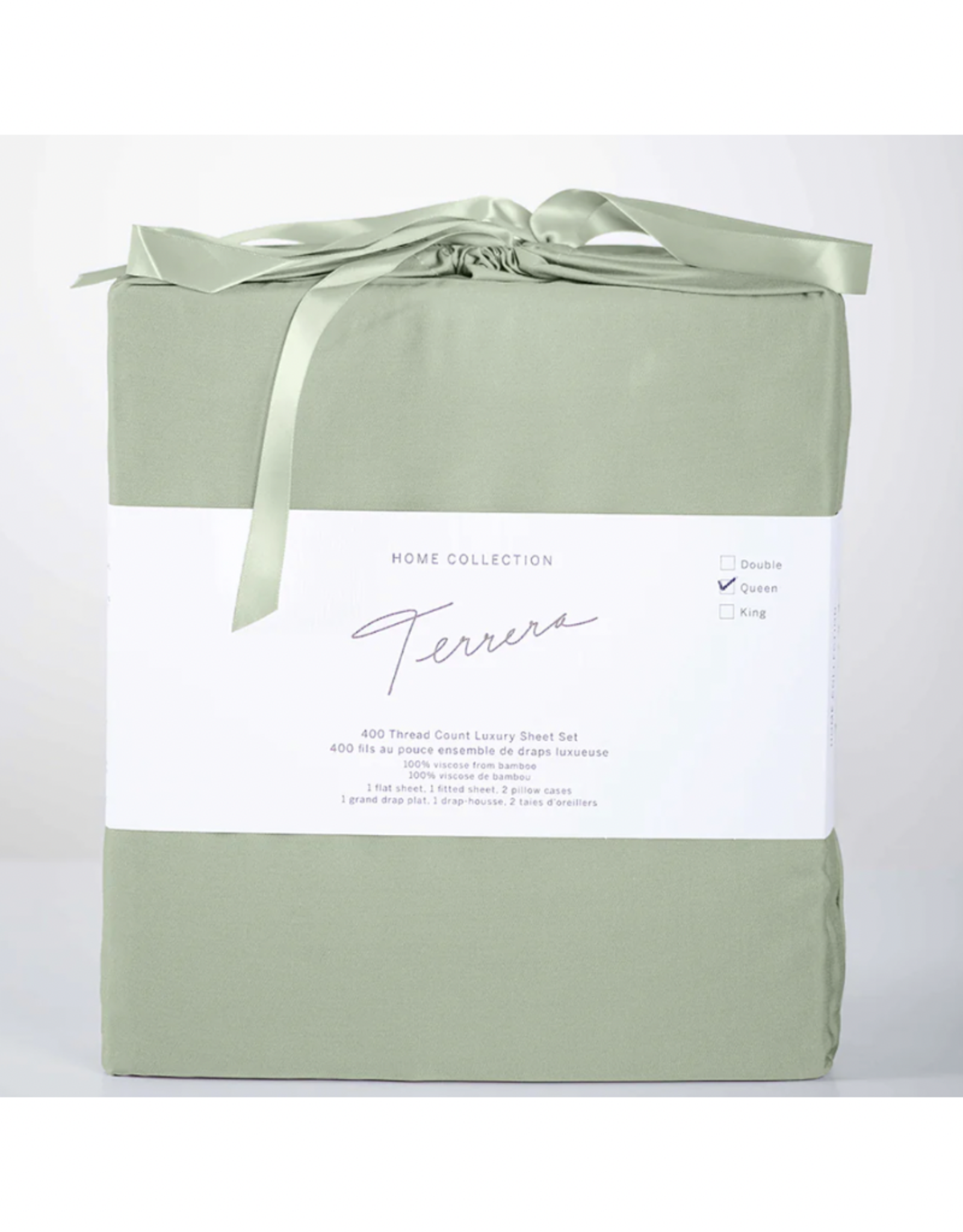 Sheets Set Terrera Bamboo Queen Sage