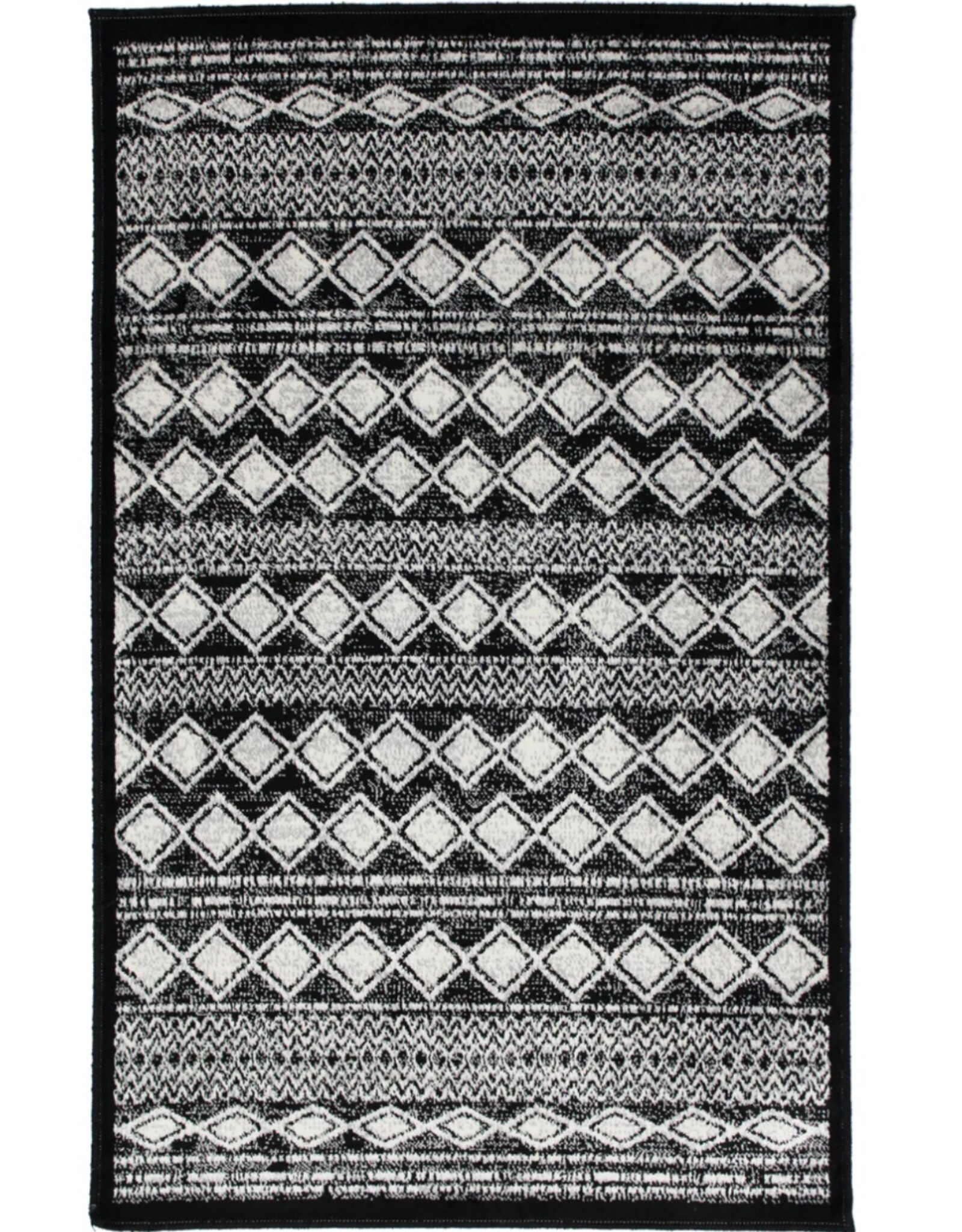 Rugs Avocado Artificial Silk 2'4 x 3'7 Matrix Black