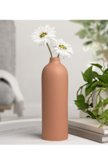 Vase T&T Komi Ceramic Bottle Terracotta 11”H  904346B