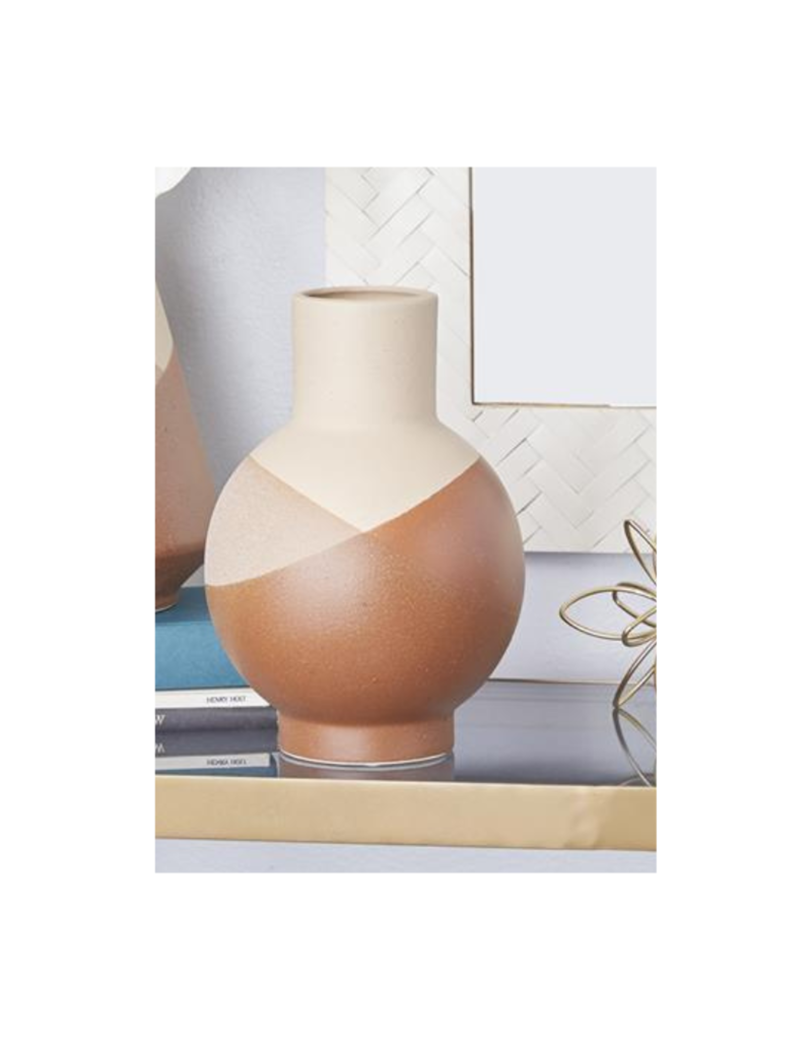 Stoneware mini vase - Light beige - Home All