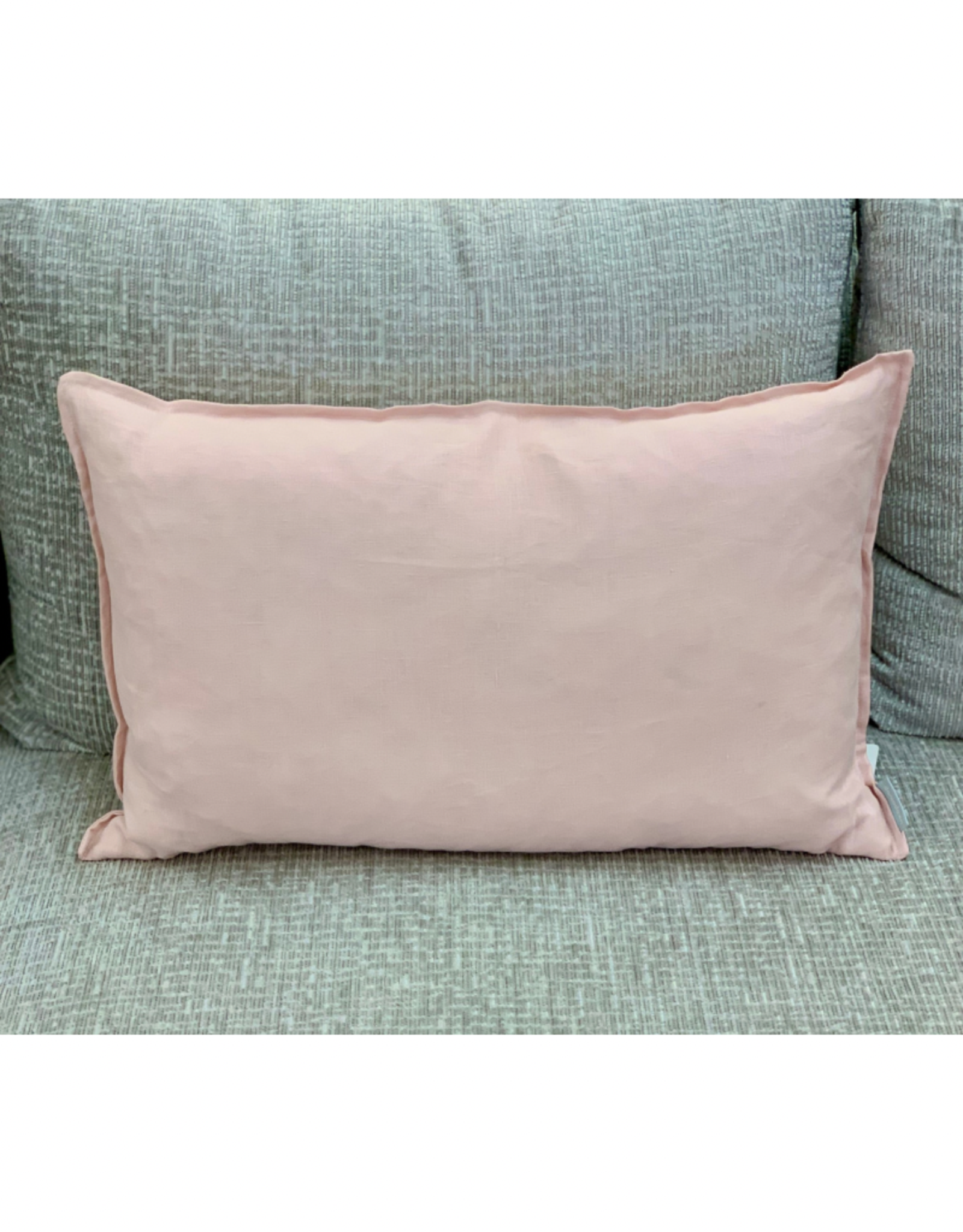 Daniadown Cushions Daniadown French Linen Pink Deco 14 x 22