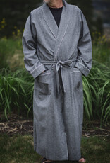 Intermark Robe Flannel Wulfing Luxur Grey Extra Small