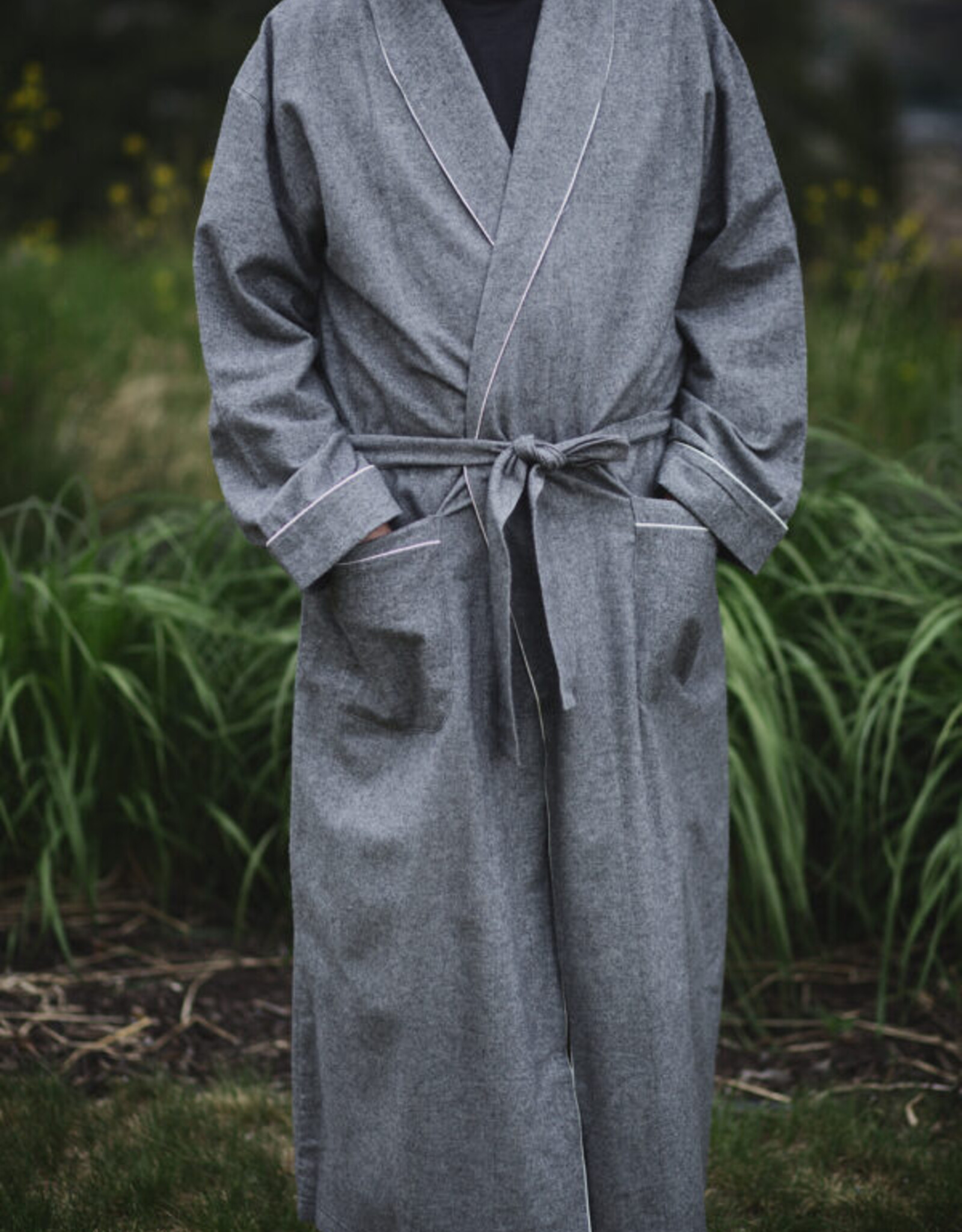 Cannon Flannel Robe Grey – Luxury Life Kuwait