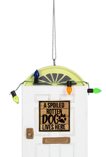 Xmas Ganz Ornament Door Spoiled Dog MX181568