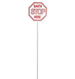 Xmas Abbott Santa Stop Sign