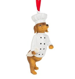 Xmas Abbott Ornament Chef Dog
