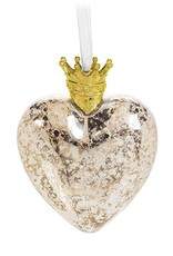 Xmas Abbott Ornament Heart w/ Crown