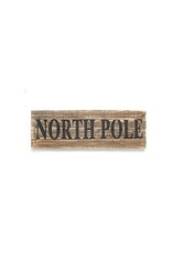 Xmas ADV Sign North Pole 30 x 10 in 8920081