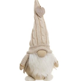 Xmas ADV Gnome  Beige Heart 6 x 13 3270195