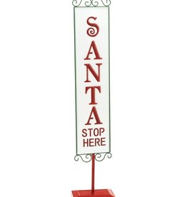 Xmas ADV Santa Sign 7 x 30 3620109